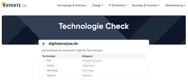 Technologie Check